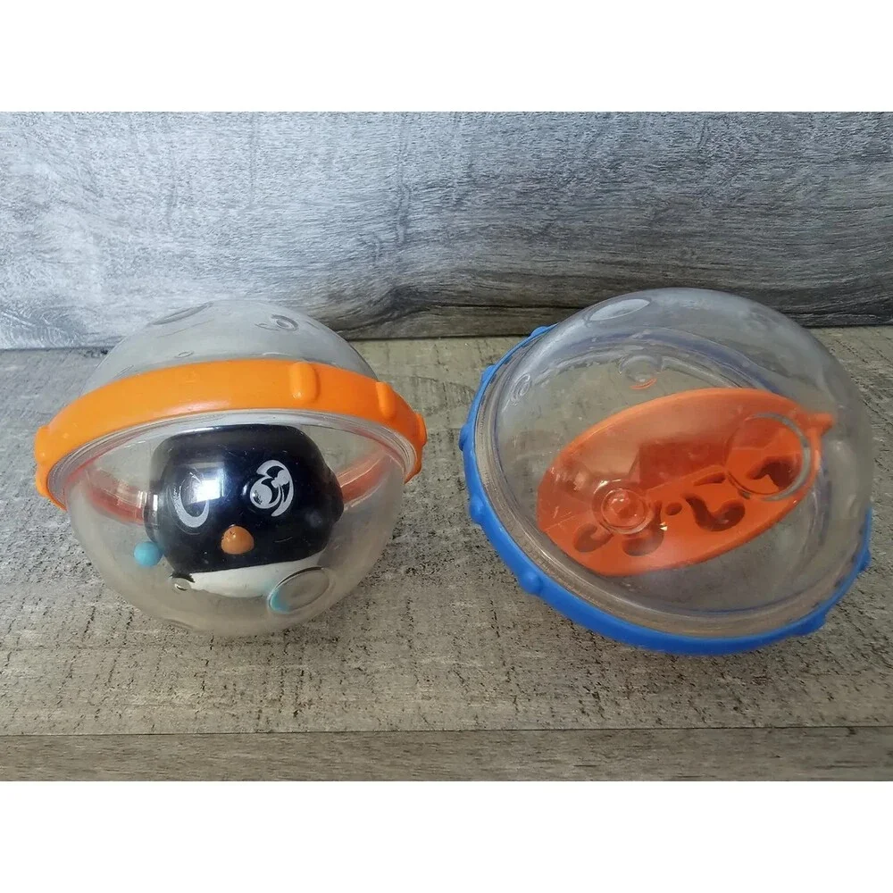 Munchkin Float & Play Bubbles Ball Infant Bath Lot Of 2 Penguin Replacement